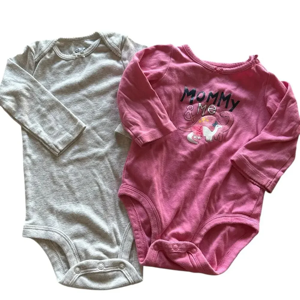 Baby Girl Clothing Bundle Size 12 Months Halloween Pumpkins Mommy & Me Dinosaurs